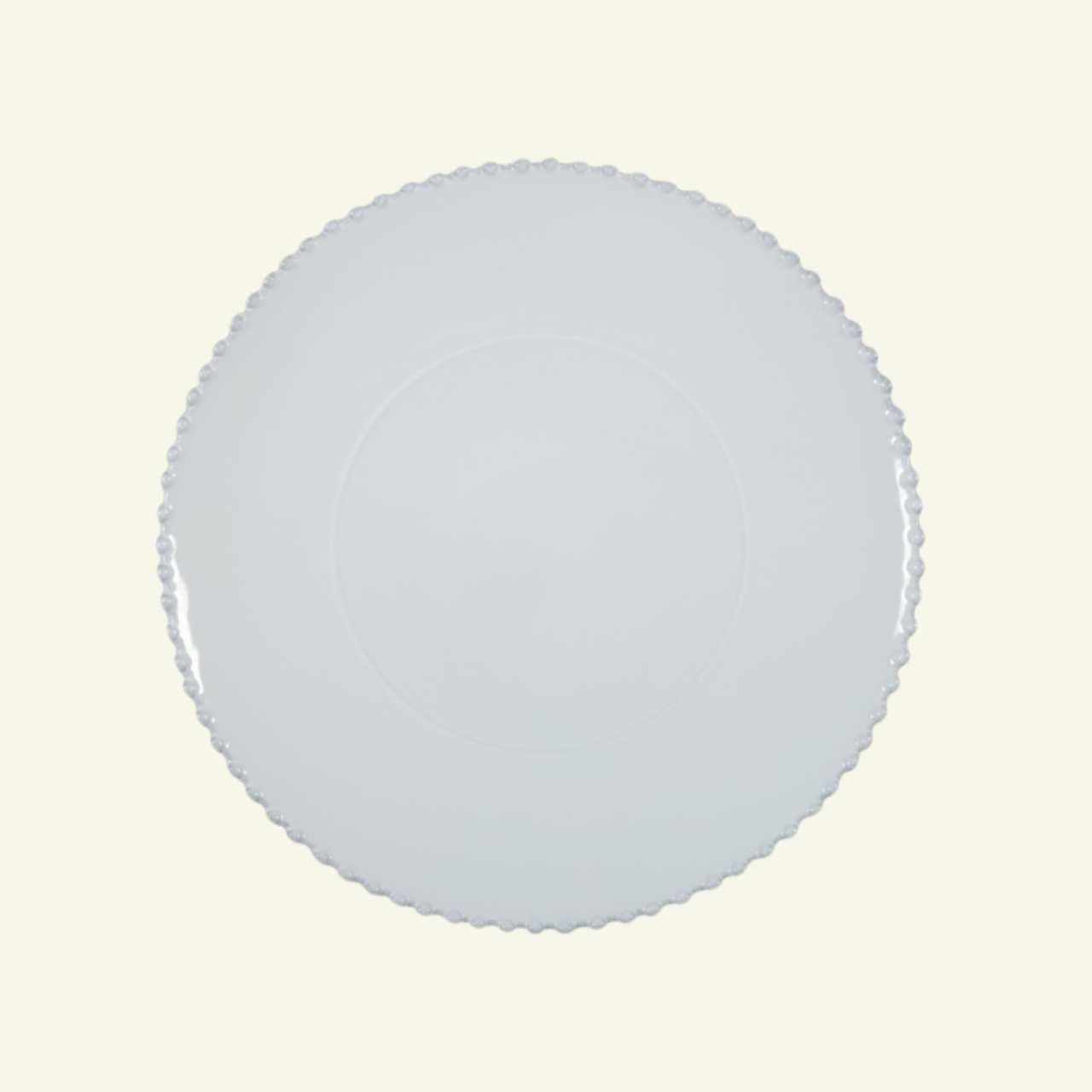 Sous assiettes rondes en grès bord perlé Pearl, lot de 6 - COSTA NOVA - La Maison MilanaisePEP3316 Sous assiettes Ø34.3cm H3.3cmBlanc