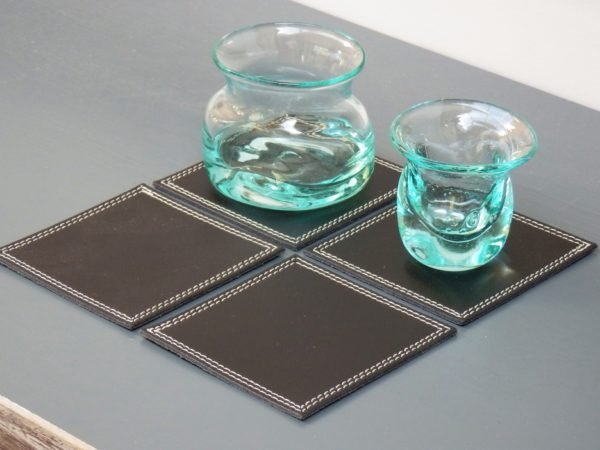 Sous - verre en cuir Gordes - MIDIPY - La Maison MilanaiseSOUSVERREGORDES - 4Ebène