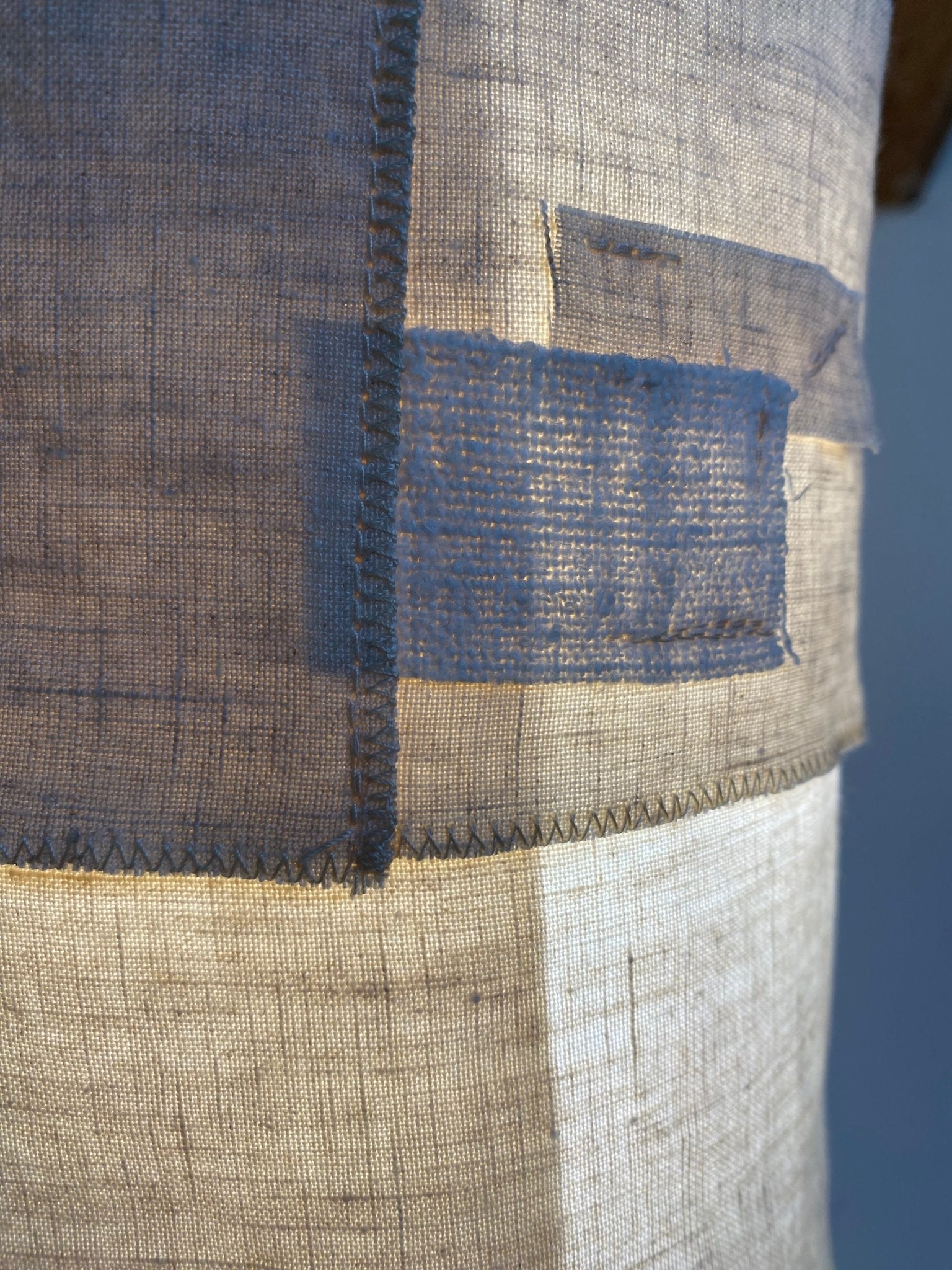 Suspension Ø18cm APLASME – Lin naturel et chanvre upcyclé - STUDIO ECHO - La Maison MilanaiseSUSPAPLASME - 11Sans câble