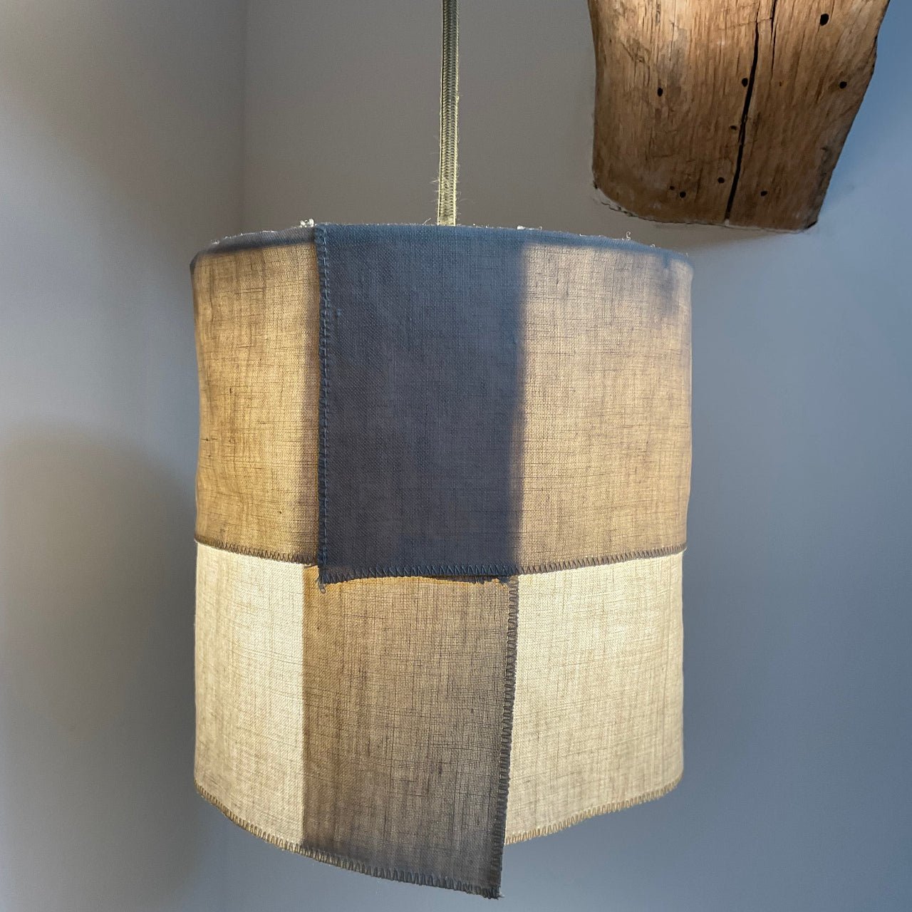 Suspension Ø18cm ENCIEL – Lin naturel et lumière douce - STUDIO ECHO - La Maison MilanaiseSUSPENCIEL - 1Sans câble