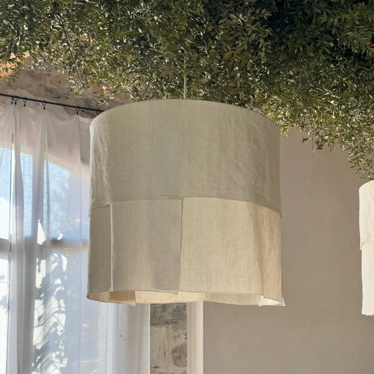 Suspension Ø60cm – Lin naturel et lumière douce - Lou Bastidou x STUDIO ECHO - La Maison MilanaiseSUSPLOUBASTIDOUSE60AENCIEL3 pansSans câble