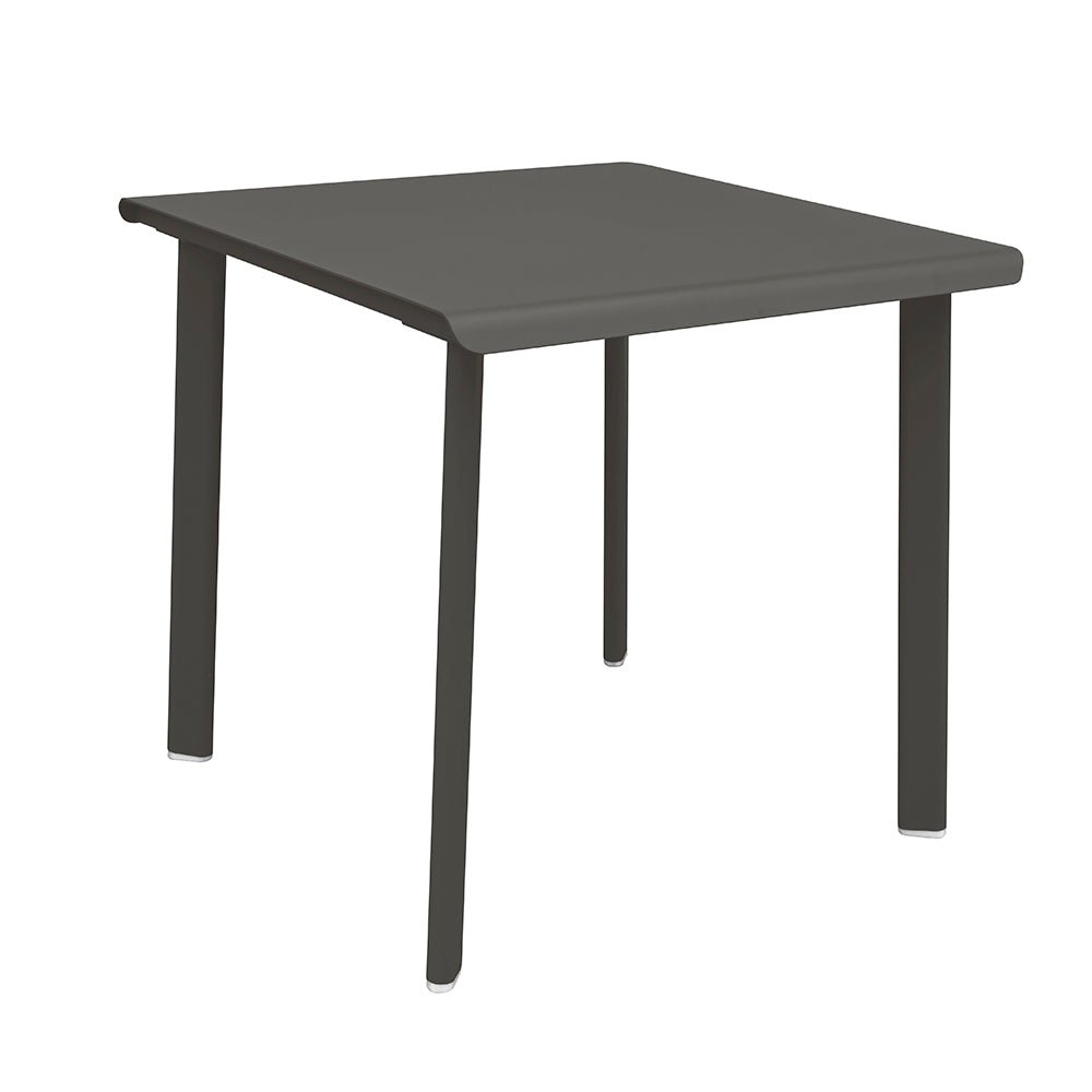 Table 2 personnes en aluminium Design et fabrication française - ALLURE D'AZUR - La Maison Milanaise582016ANTHRAAnthracite70x70xH73cm