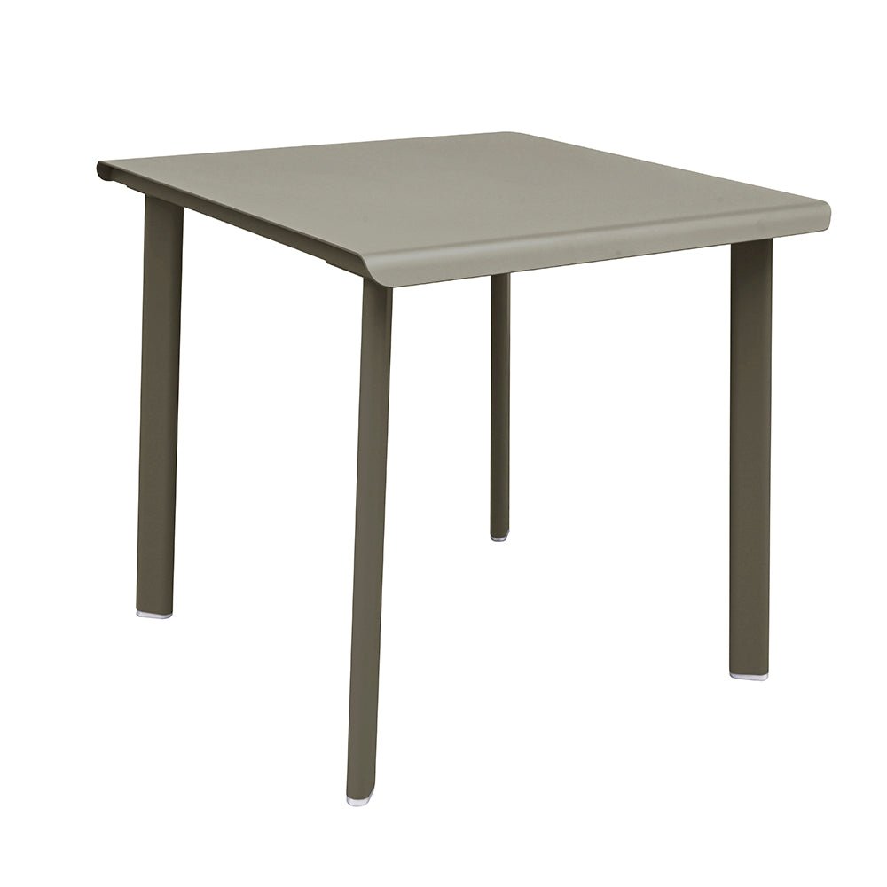 Table 2 personnes en aluminium Design et fabrication française - ALLURE D'AZUR - La Maison Milanaise582000GALETGalet75x80xH73cm