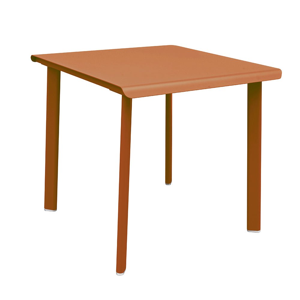 Table 2 personnes en aluminium Design et fabrication française - ALLURE D'AZUR - La Maison Milanaise582000TERRATerracotta75x80xH73cm