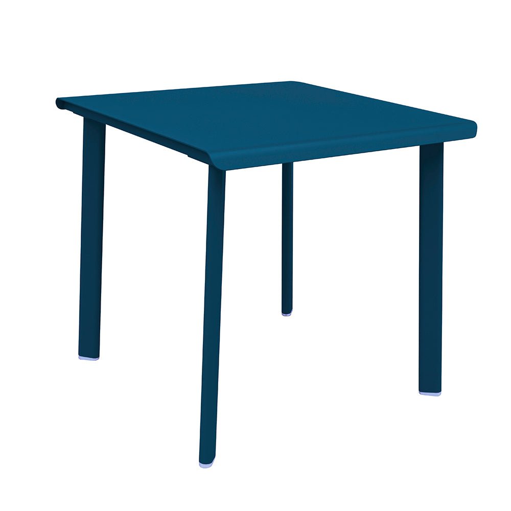 Table 2 personnes en aluminium Design et fabrication française - ALLURE D'AZUR - La Maison Milanaise582016PETROLEBleu pétrole70x70xH73cm