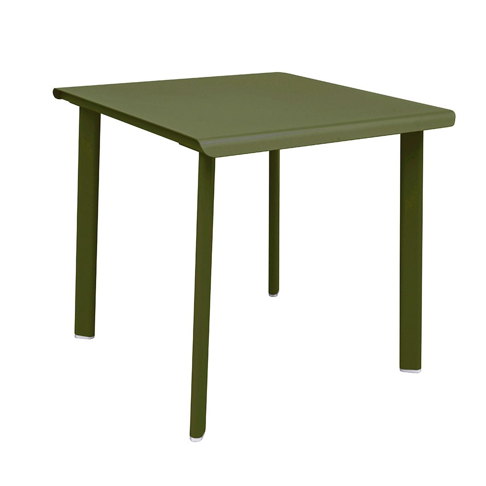 Table 2 personnes en aluminium Design et fabrication française - ALLURE D'AZUR - La Maison Milanaise582000KAKIKaki75x80xH73cm