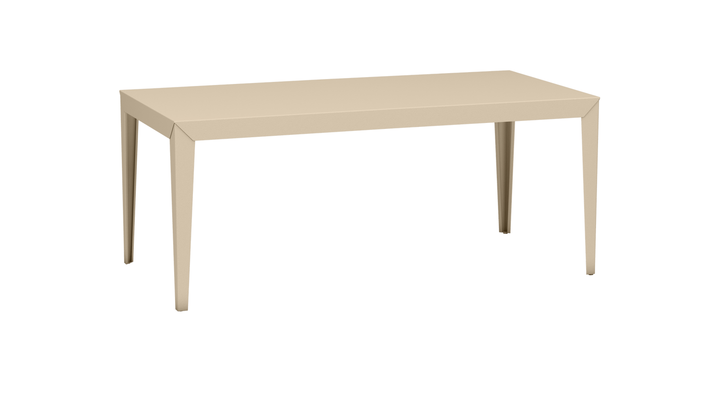 Table à manger rectangulaire en métal 180cm Zef - MATIERE GRISE - La Maison MilanaiseCrème 190Intérieur