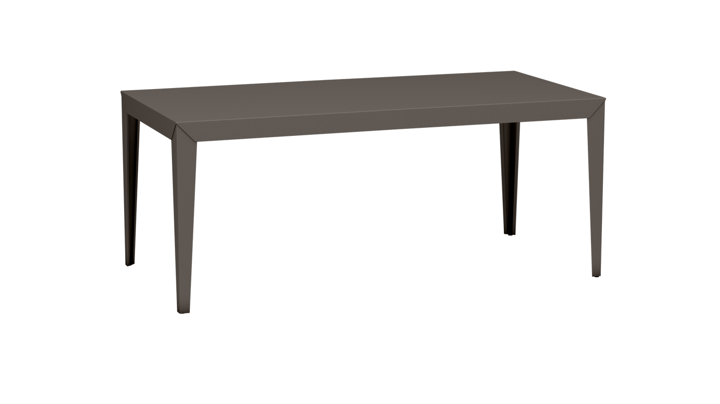 Table à manger rectangulaire en métal 180cm Zef - MATIERE GRISE - La Maison MilanaiseTaupe 192Intérieur