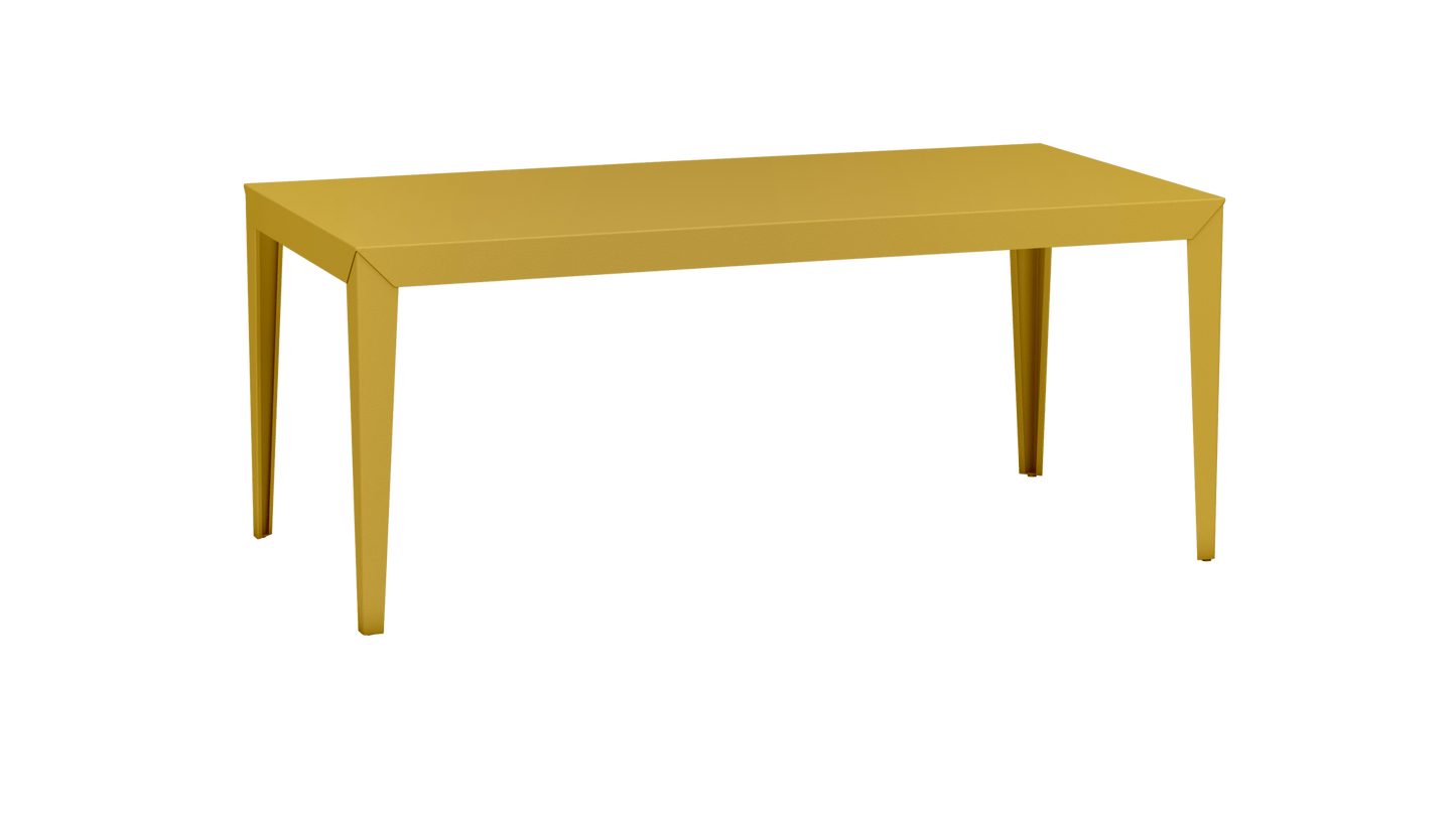 Table à manger rectangulaire en métal 180cm Zef - MATIERE GRISE - La Maison MilanaiseLaiton 230Intérieur