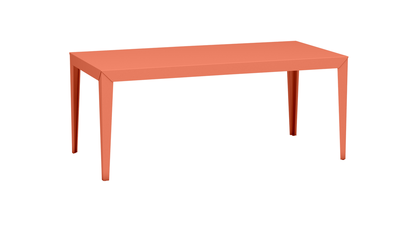 Table à manger rectangulaire en métal 180cm Zef - MATIERE GRISE - La Maison MilanaiseOrange givré 144Intérieur