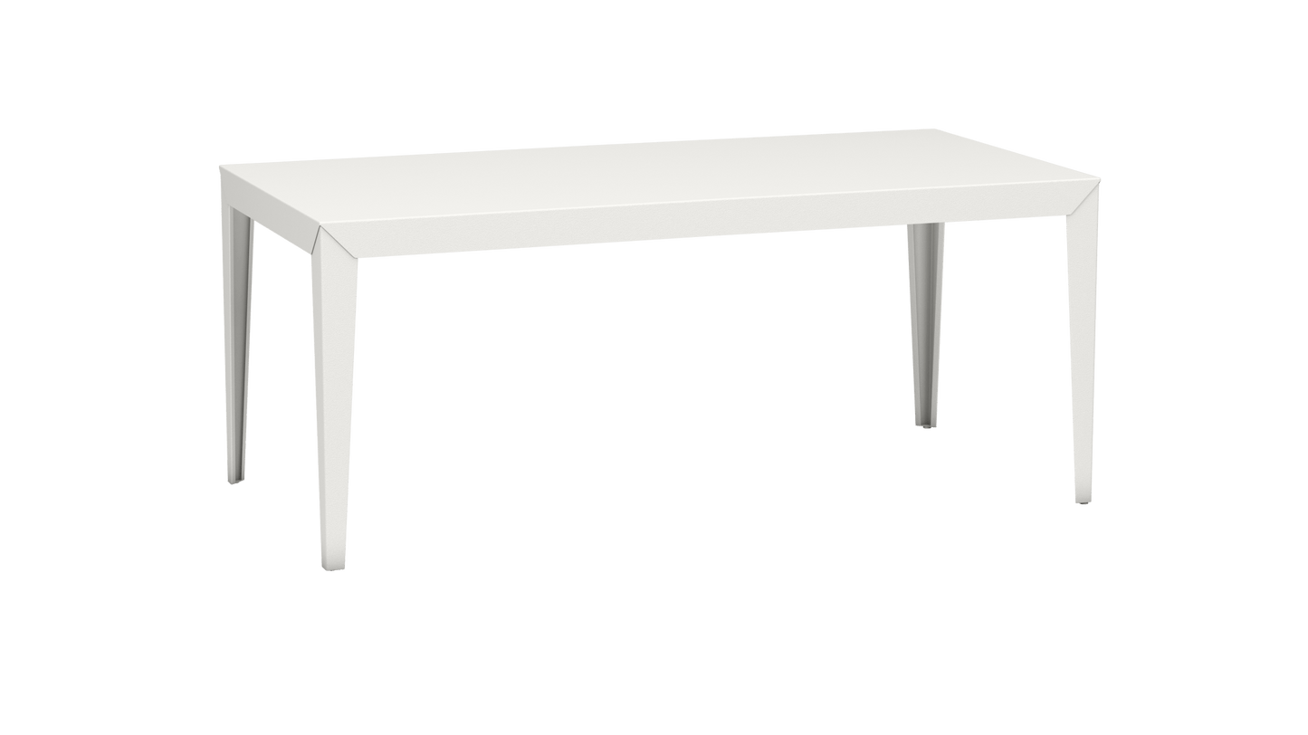 Table à manger rectangulaire en métal 180cm Zef - MATIERE GRISE - La Maison MilanaiseBlanc 001Intérieur