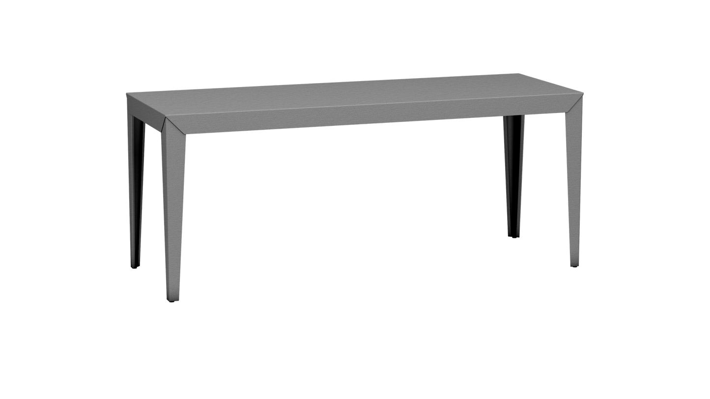 Table à manger rectangulaire en métal 180cm Zef - MATIERE GRISE - La Maison MilanaiseBrut Vernis Brillant 020Intérieur
