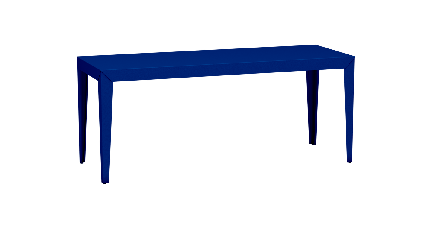 Table à manger rectangulaire en métal 180cm Zef - MATIERE GRISE - La Maison MilanaiseBleu pur 112Intérieur