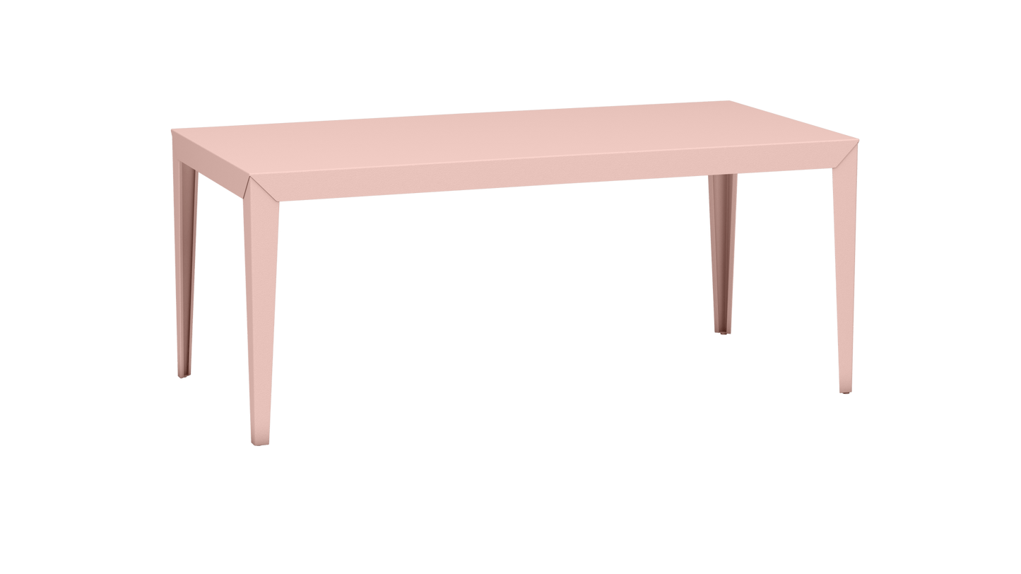 Table à manger rectangulaire en métal 180cm Zef - MATIERE GRISE - La Maison MilanaiseBaby pink 162Intérieur