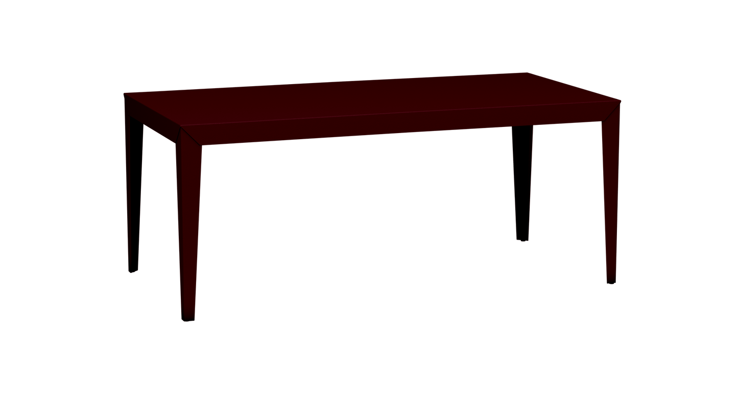 Table à manger rectangulaire en métal 180cm Zef - MATIERE GRISE - La Maison MilanaiseBourgogne 153Intérieur