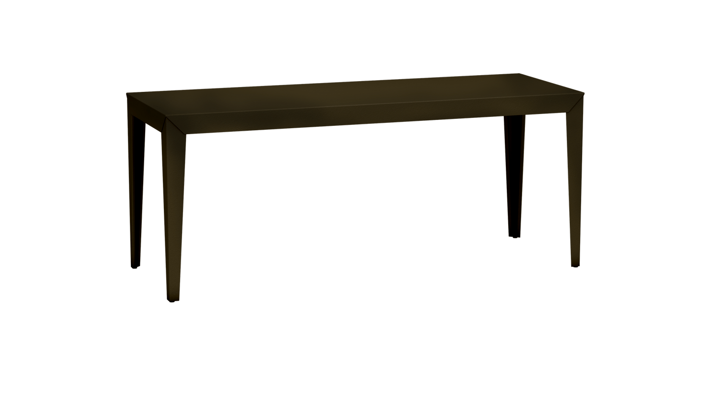 Table à manger rectangulaire en métal 180cm Zef - MATIERE GRISE - La Maison MilanaiseBrut Vernis fumé 241Intérieur