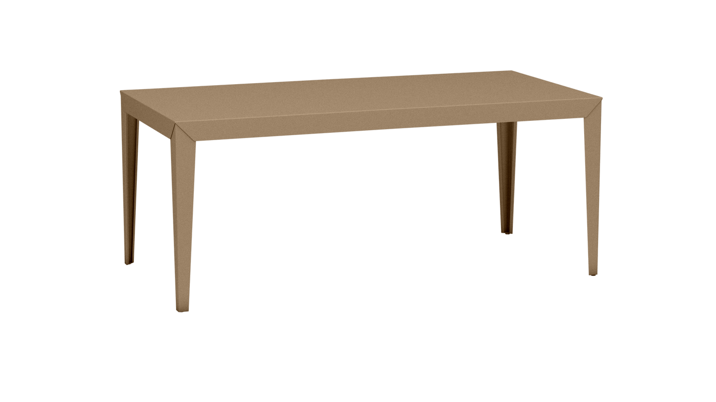 Table à manger rectangulaire en métal 180cm Zef - MATIERE GRISE - La Maison MilanaiseSable 018Intérieur