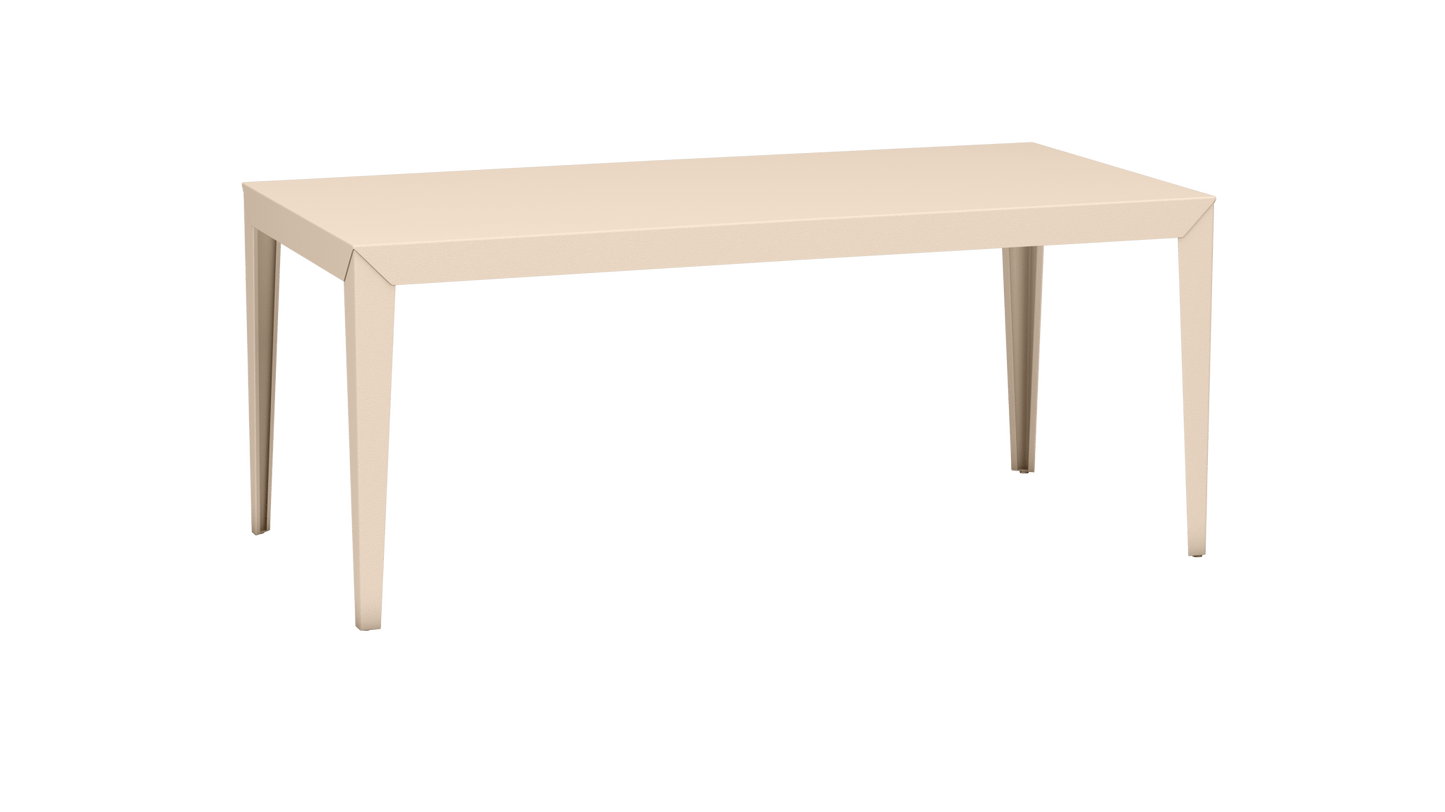 Table à manger rectangulaire en métal 180cm Zef - MATIERE GRISE - La Maison MilanaiseEggshell 161Intérieur