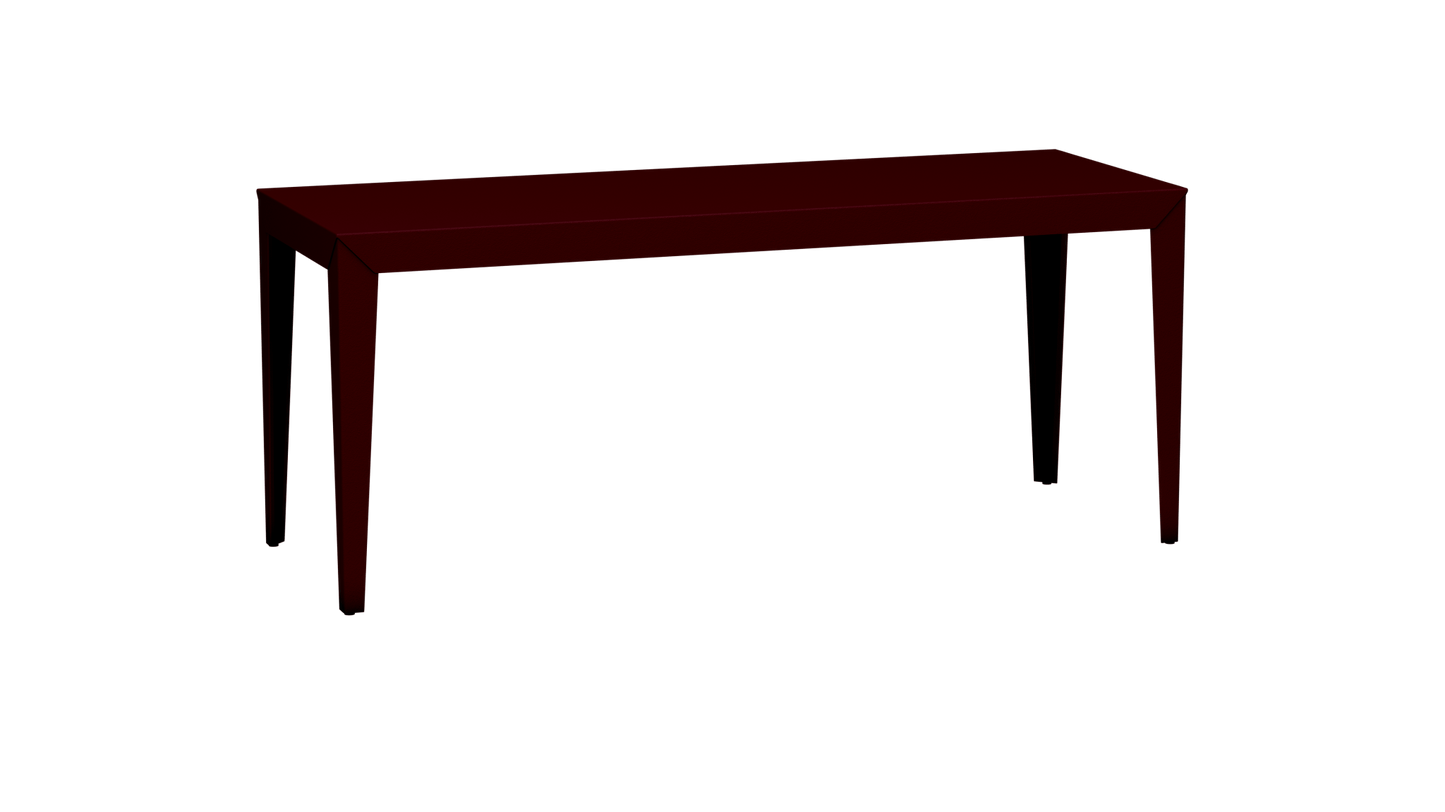 Table à manger rectangulaire en métal 180cm Zef - MATIERE GRISE - La Maison MilanaiseBourgogne 153Intérieur