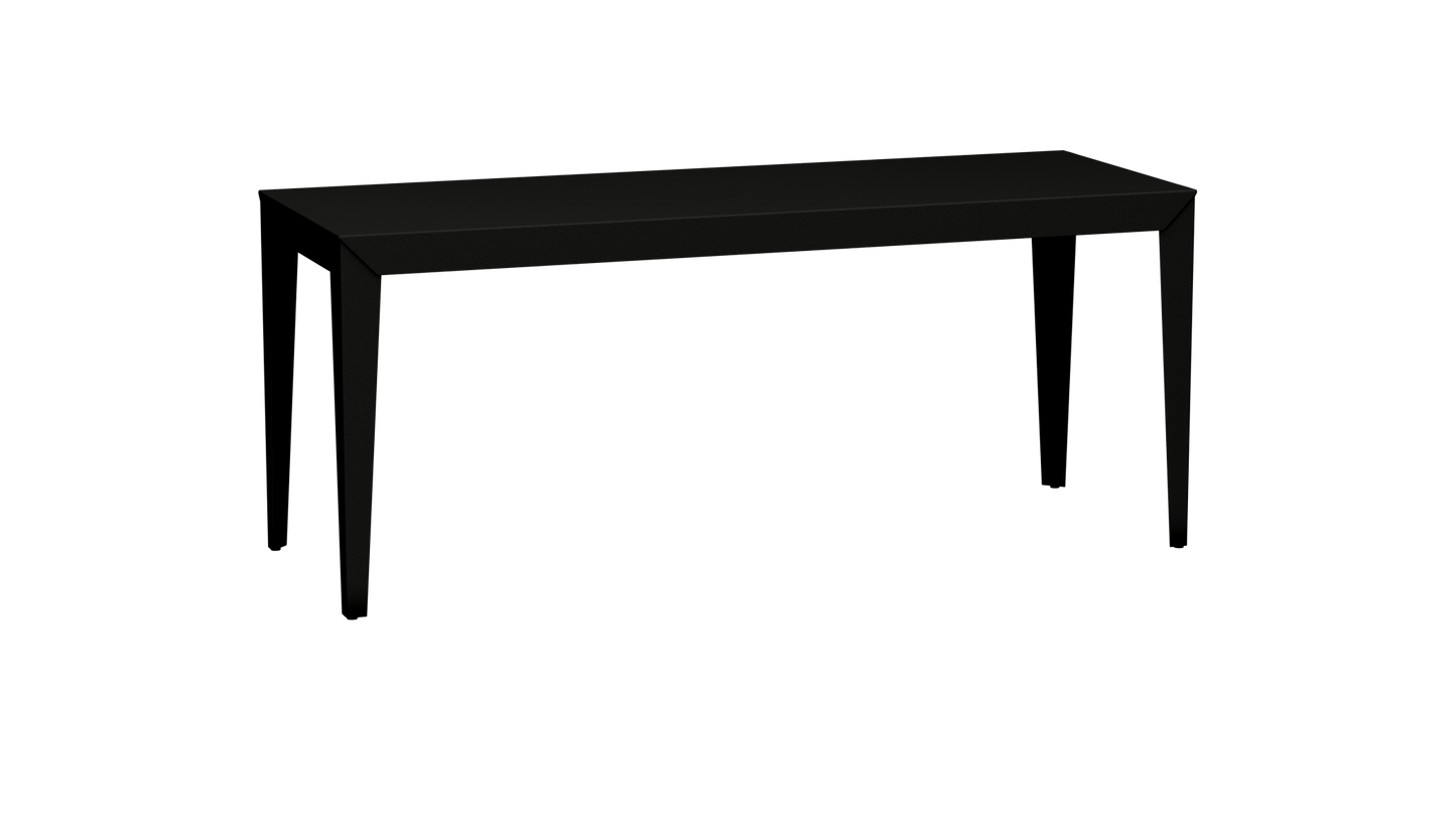 Table à manger rectangulaire en métal 180cm Zef - MATIERE GRISE - La Maison MilanaiseNoir mat 031Intérieur