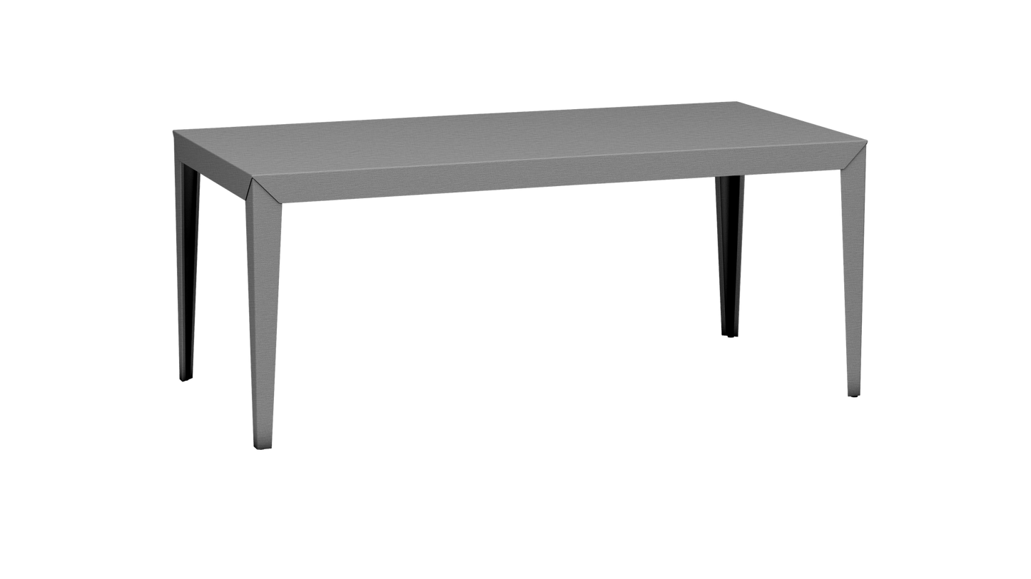 Table à manger rectangulaire en métal 180cm Zef - MATIERE GRISE - La Maison MilanaiseBrut Vernis Brillant 020Intérieur