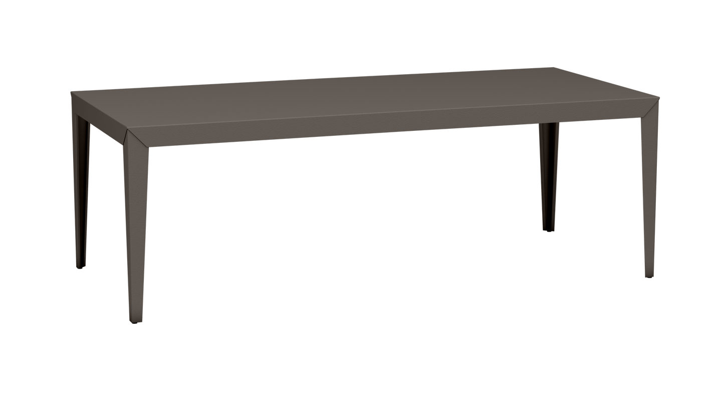 Table à manger rectangulaire en métal 220cm Zef - MATIERE GRISE - La Maison MilanaiseTaupe 192Intérieur