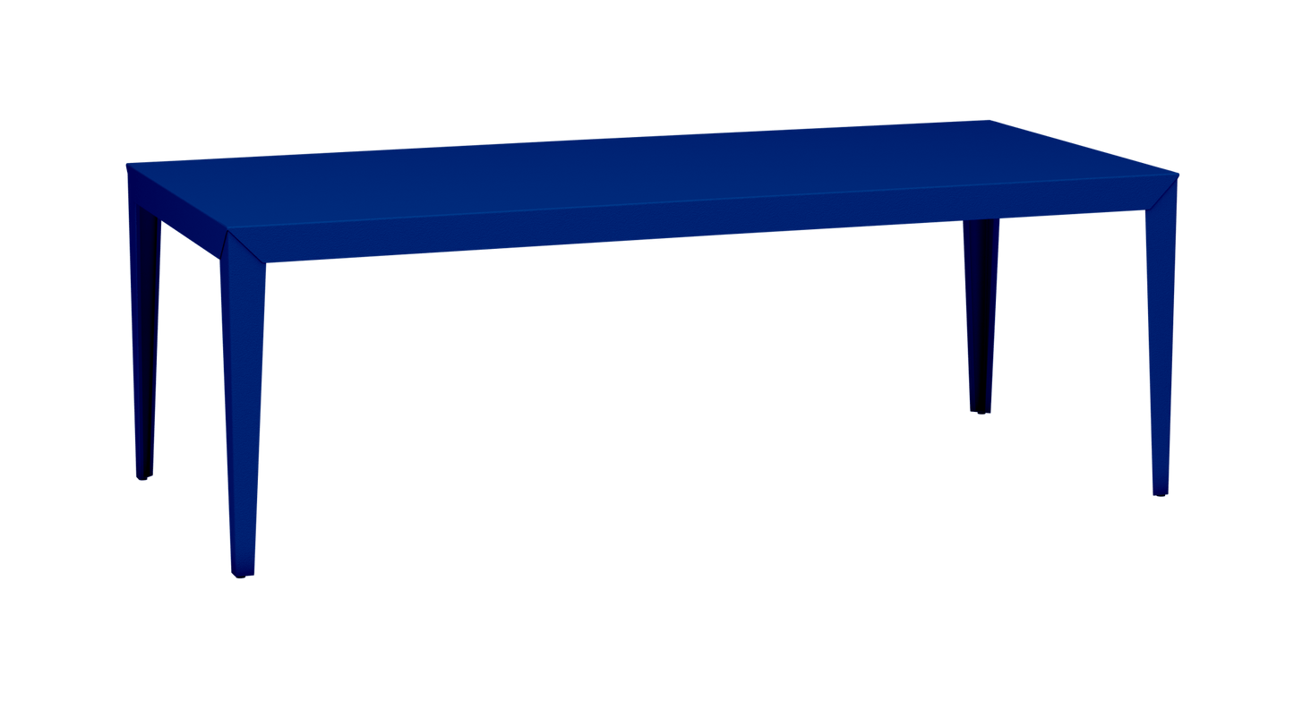 Table à manger rectangulaire en métal 220cm Zef - MATIERE GRISE - La Maison MilanaiseBleu pur 112Intérieur