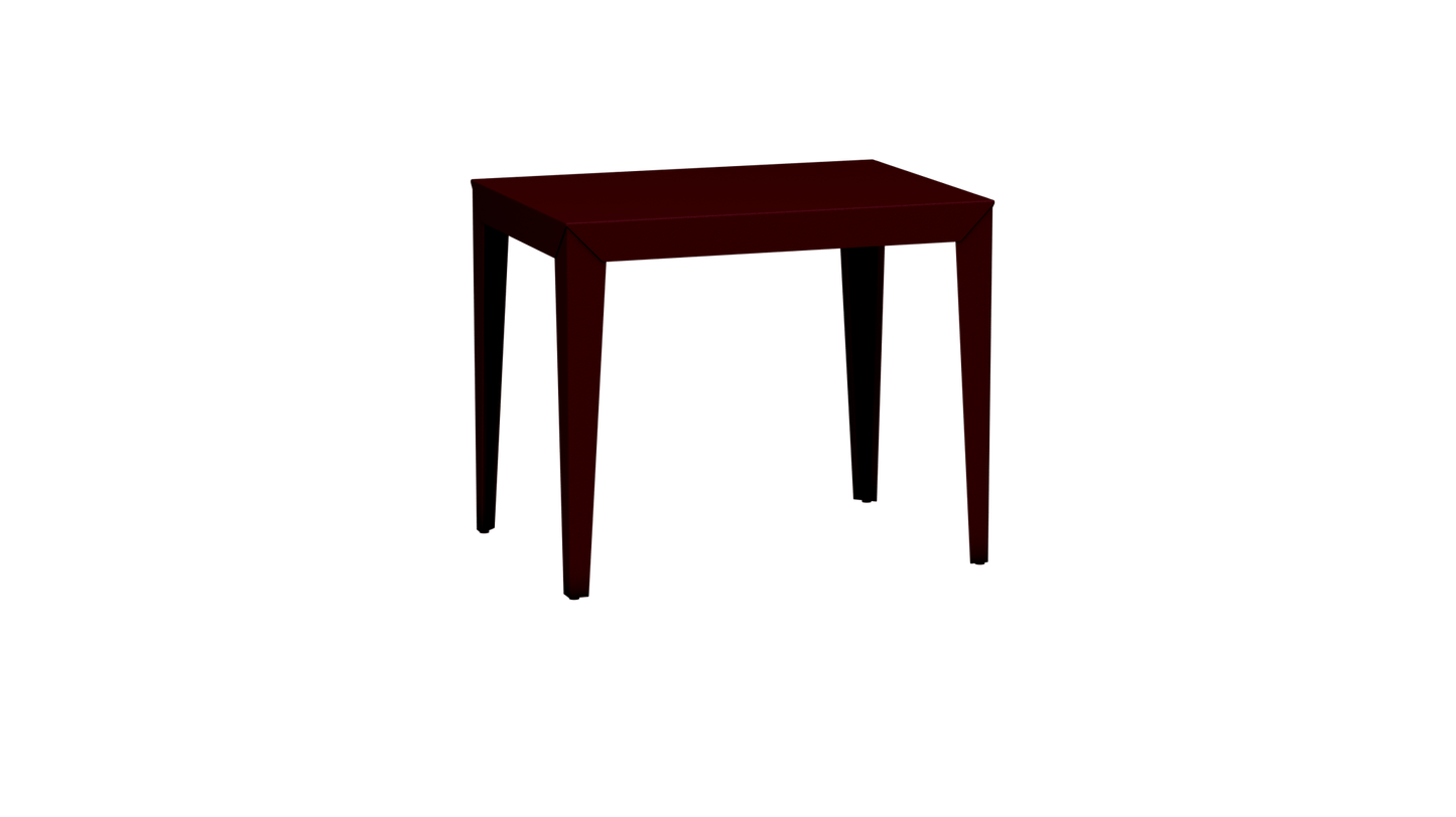 Table à manger rectangulaire en métal 90cm Zef - MATIERE GRISE - La Maison MilanaiseBourgogne 153Intérieur