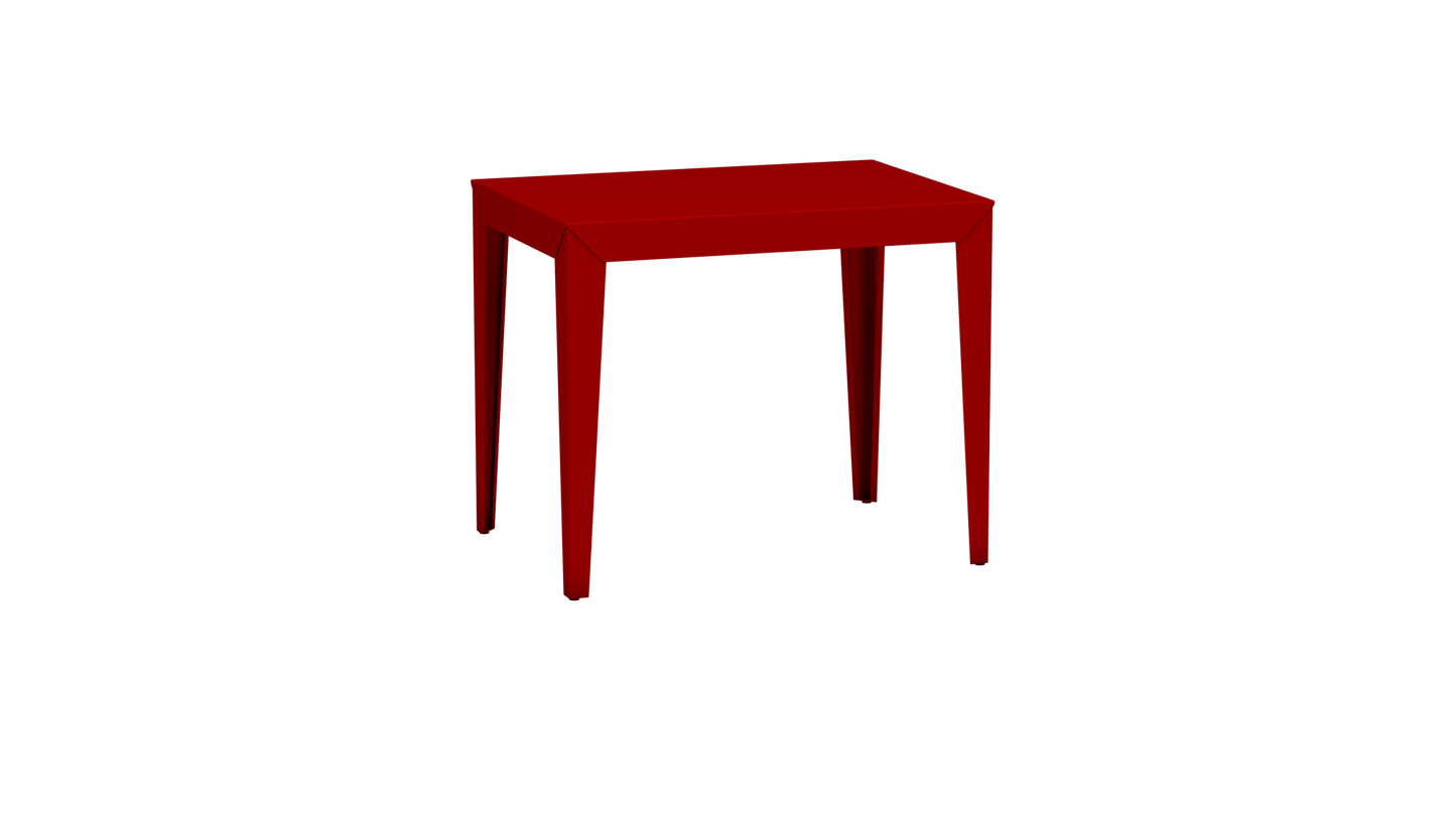 Table à manger rectangulaire en métal 90cm Zef - MATIERE GRISE - La Maison MilanaiseVermillon 012Intérieur