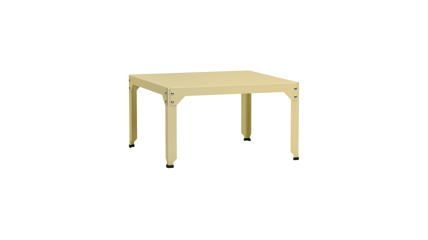 Table basse carrée en acier galvanisé 79cm Hegoa - MATIERE GRISE - La Maison MilanaiseTABLEBASSE79HEGOA92Champagne 23145cm