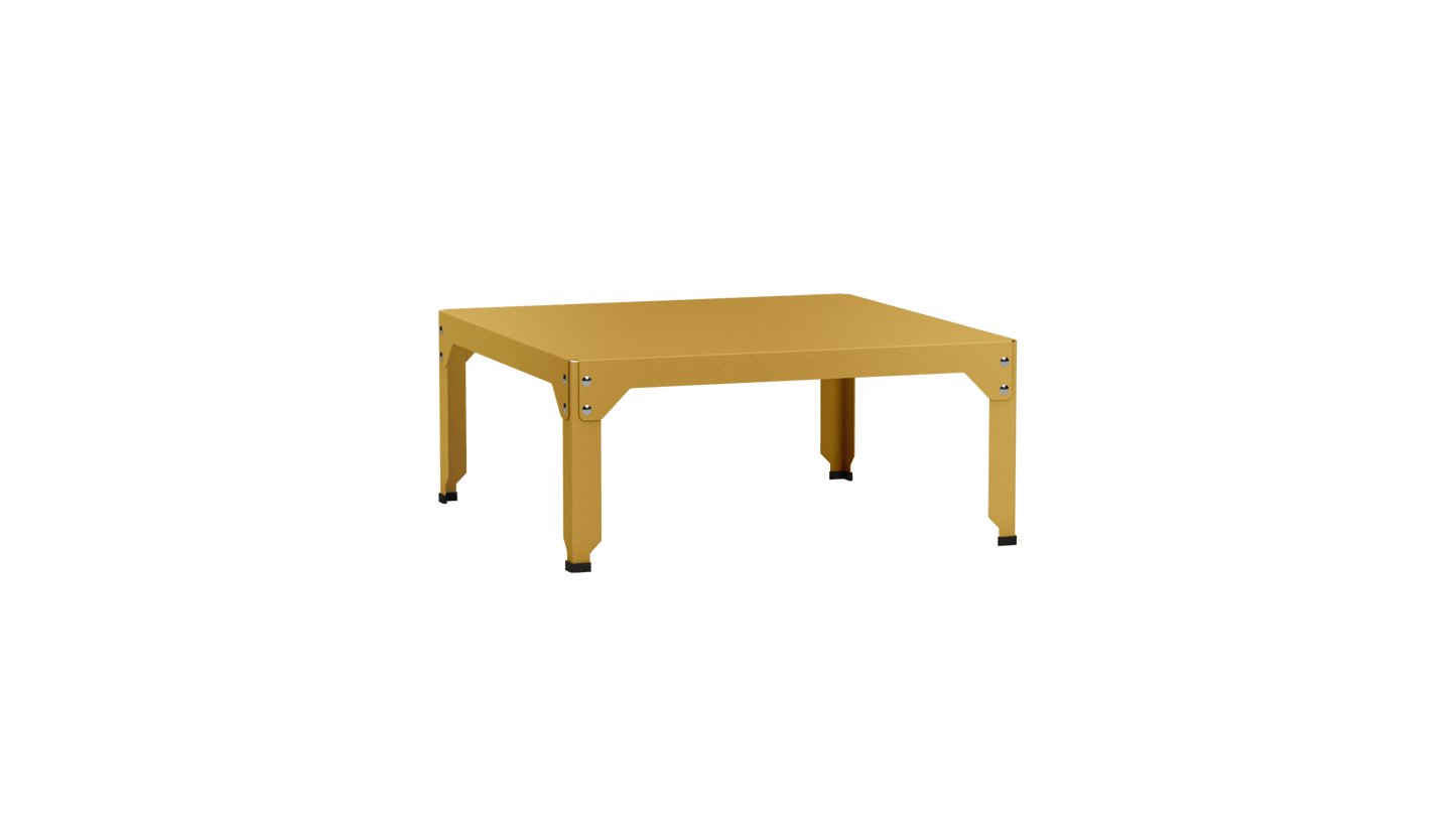 Table basse carrée en acier galvanisé 79cm Hegoa - MATIERE GRISE - La Maison MilanaiseTABLEBASSE79HEGOA89Laiton 23035cm