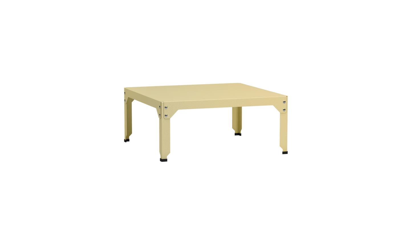 Table basse carrée en acier galvanisé 79cm Hegoa - MATIERE GRISE - La Maison MilanaiseTABLEBASSE79HEGOA91Champagne 23135cm