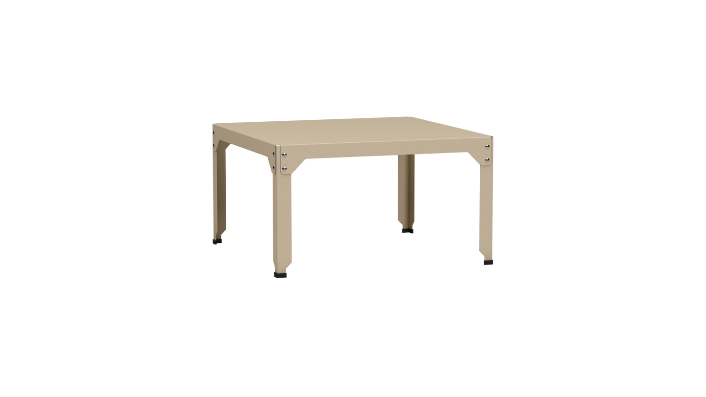 Table basse carrée en acier galvanisé 79cm Hegoa - MATIERE GRISE - La Maison MilanaiseTABLEBASSE79HEGOA24Crème 19045cm