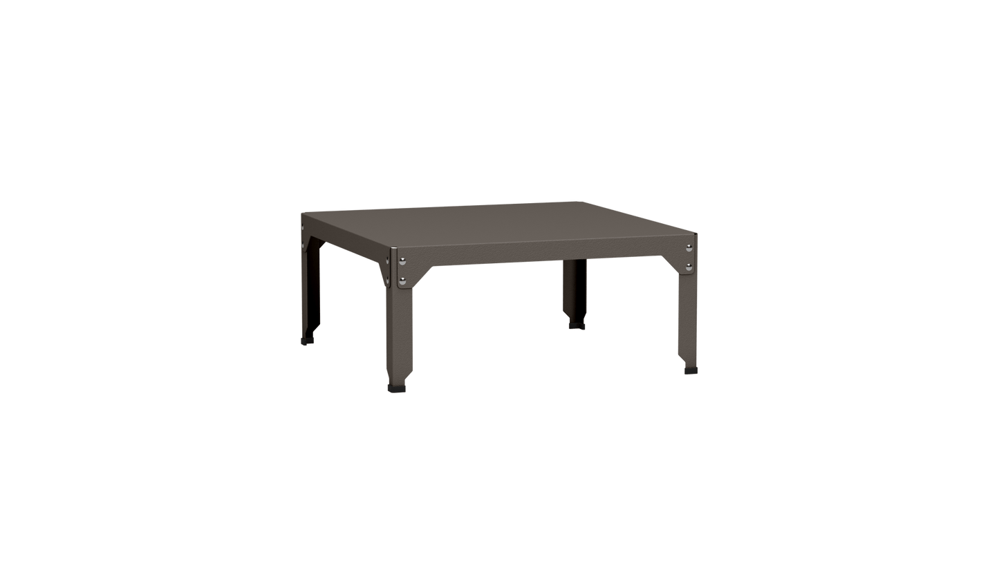 Table basse carrée en acier galvanisé 79cm Hegoa - MATIERE GRISE - La Maison MilanaiseTABLEBASSE79HEGOA19Taupe 19235cm