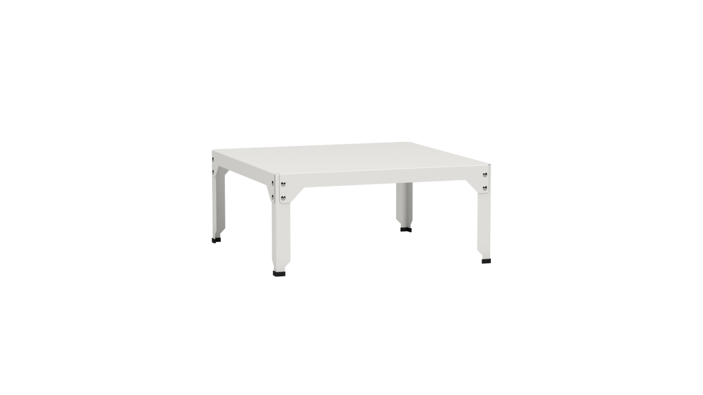 Table basse carrée en acier galvanisé 79cm Hegoa - MATIERE GRISE - La Maison MilanaiseTABLEBASSE79HEGOA97Blanc 00135cm