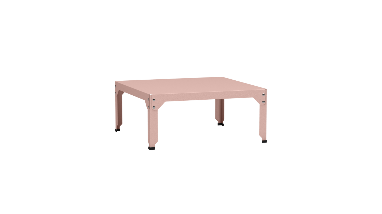Table basse carrée en acier galvanisé 79cm Hegoa - MATIERE GRISE - La Maison MilanaiseTABLEBASSE79HEGOA27Baby pink 16235cm