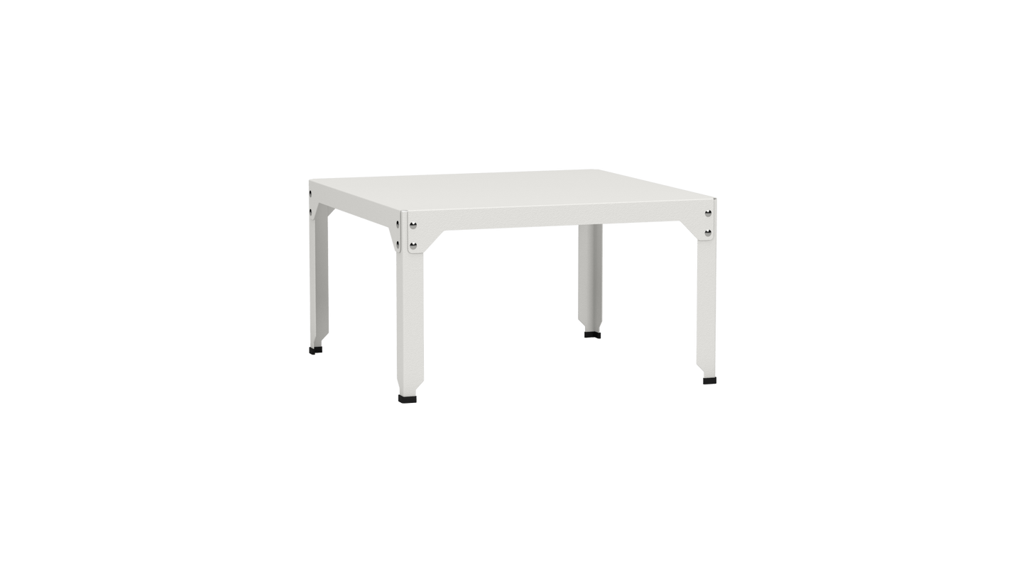 Table basse carrée en acier galvanisé 79cm Hegoa - MATIERE GRISE - La Maison MilanaiseTABLEBASSE79HEGOA98Blanc 00145cm