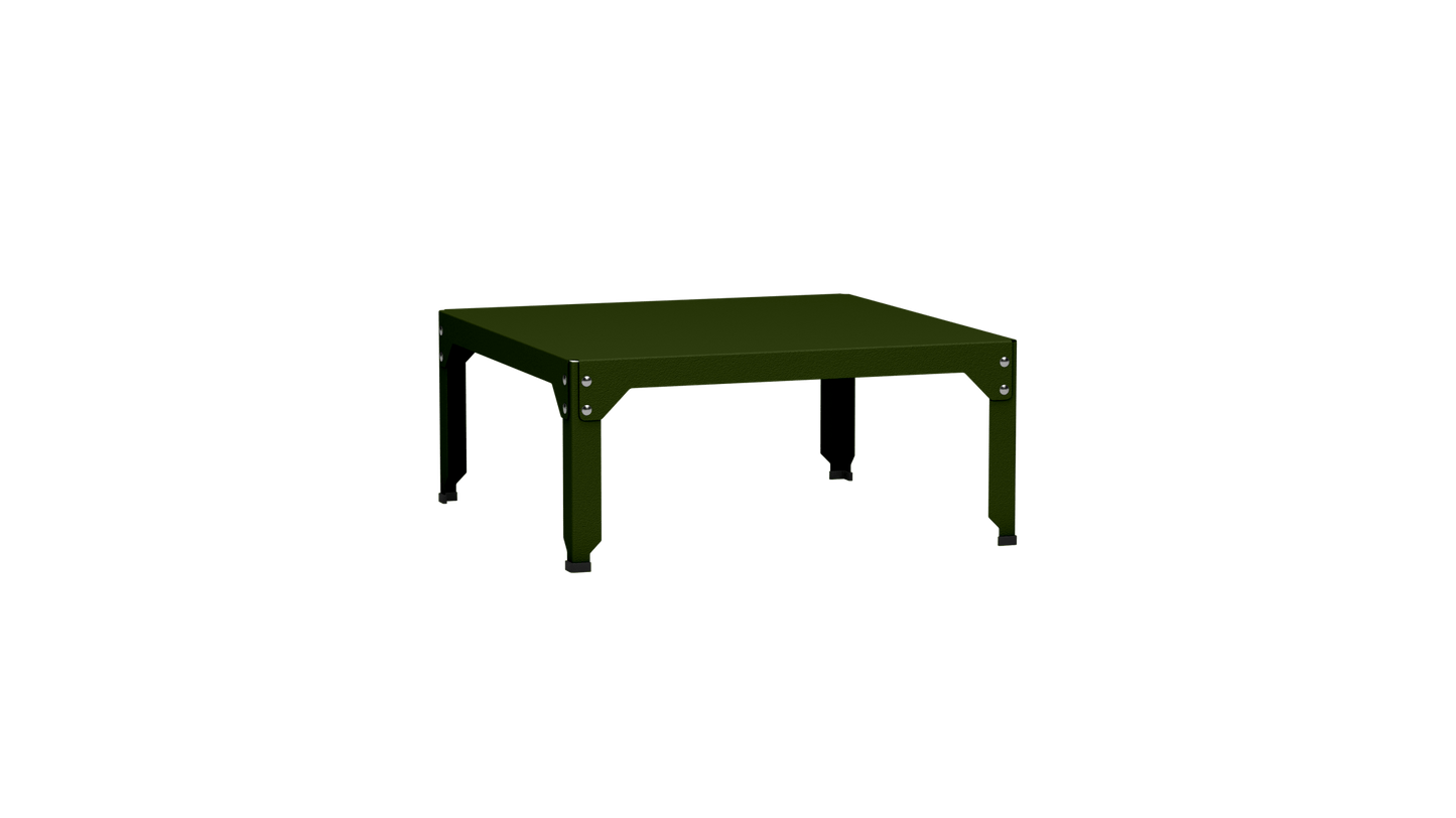 Table basse carrée en acier galvanisé 79cm Hegoa - MATIERE GRISE - La Maison MilanaiseTABLEBASSE79HEGOA66Kaki 12235cm