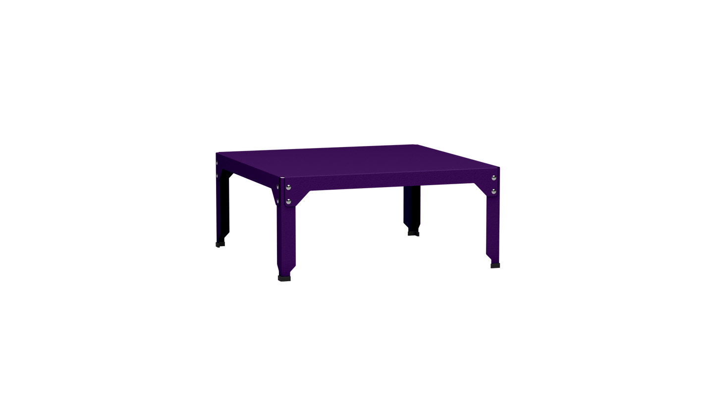 Table basse carrée en acier galvanisé 79cm Hegoa - MATIERE GRISE - La Maison MilanaiseTABLEBASSE79HEGOA39Ultra Violet 17235cm
