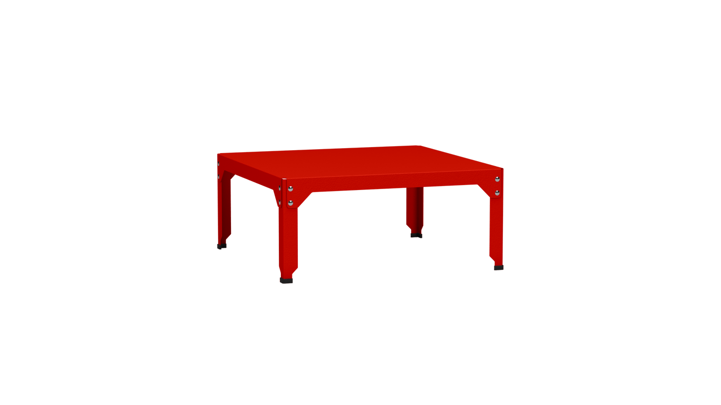 Table basse carrée en acier galvanisé 79cm Hegoa - MATIERE GRISE - La Maison MilanaiseTABLEBASSE79HEGOA31Corail 03235cm