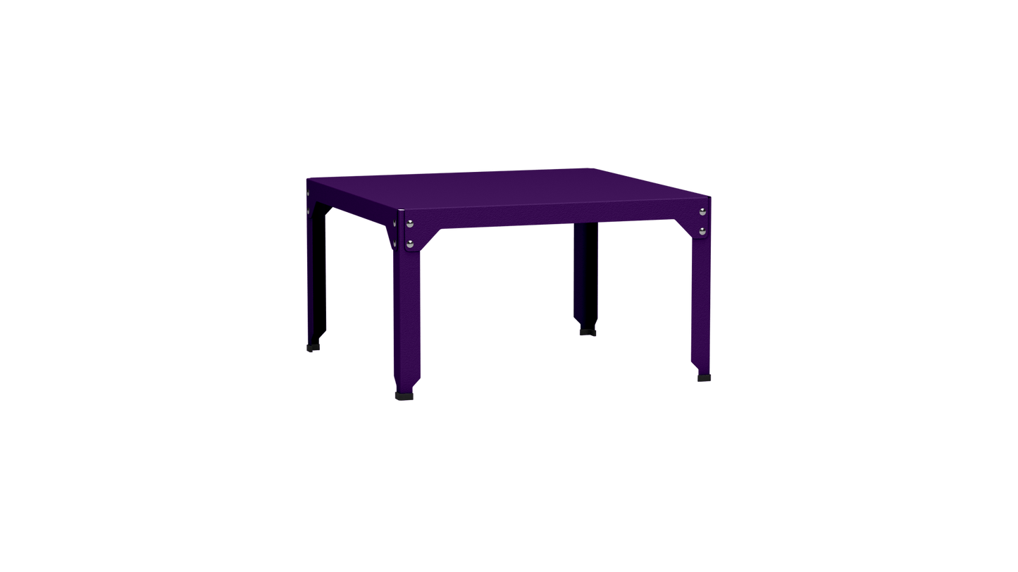 Table basse carrée en acier galvanisé 79cm Hegoa - MATIERE GRISE - La Maison MilanaiseTABLEBASSE79HEGOA40Ultra Violet 17245cm