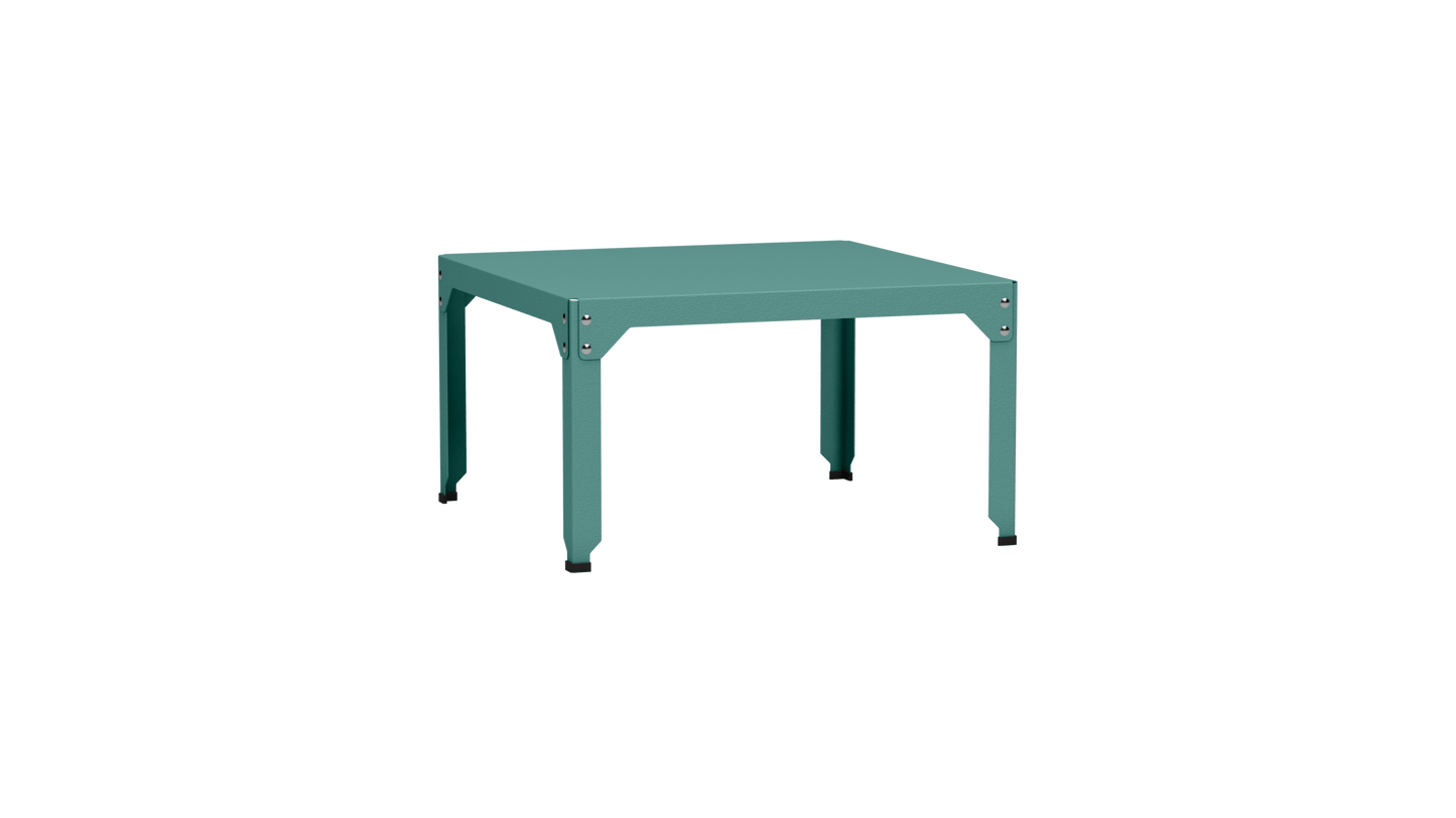 Table basse carrée en acier galvanisé 79cm Hegoa - MATIERE GRISE - La Maison MilanaiseTABLEBASSE79HEGOA61Celadon 00645cm