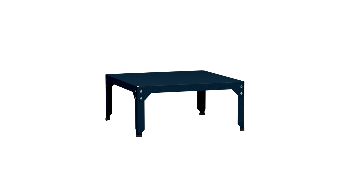 Table basse carrée en acier galvanisé 79cm Hegoa - MATIERE GRISE - La Maison MilanaiseTABLEBASSE79HEGOA15Denim 00735cm