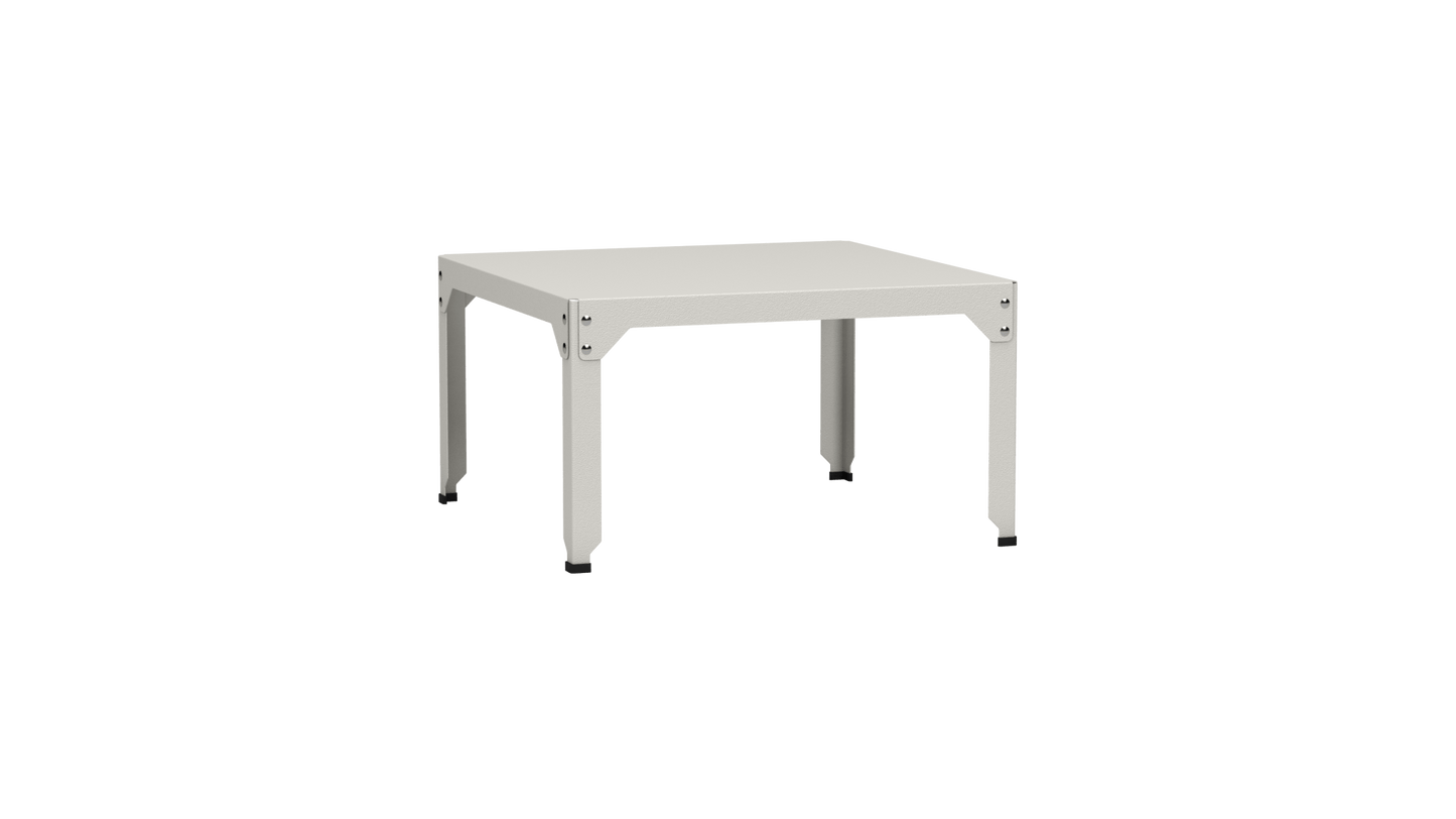 Table basse carrée en acier galvanisé 79cm Hegoa - MATIERE GRISE - La Maison MilanaiseTABLEBASSE79HEGOA26Craie 02345cm