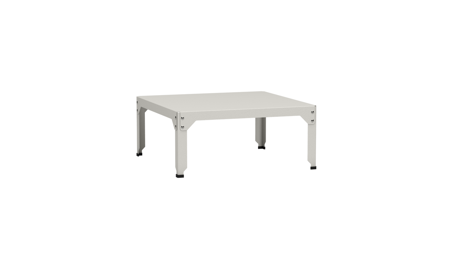 Table basse carrée en acier galvanisé 79cm Hegoa - MATIERE GRISE - La Maison MilanaiseTABLEBASSE79HEGOA25Craie 02335cm