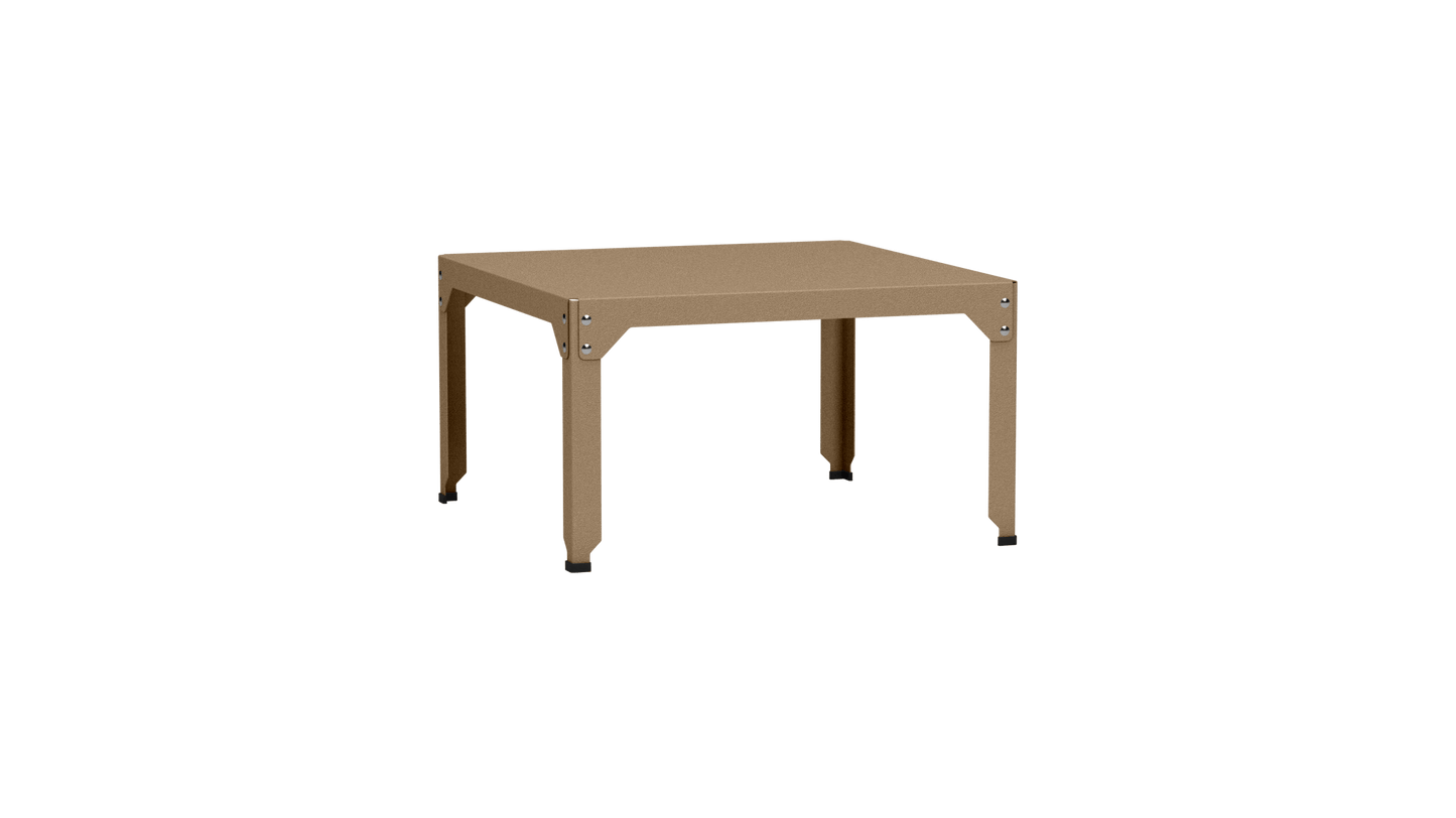Table basse carrée en acier galvanisé 79cm Hegoa - MATIERE GRISE - La Maison MilanaiseTABLEBASSE79HEGOA22Sable 01845cm