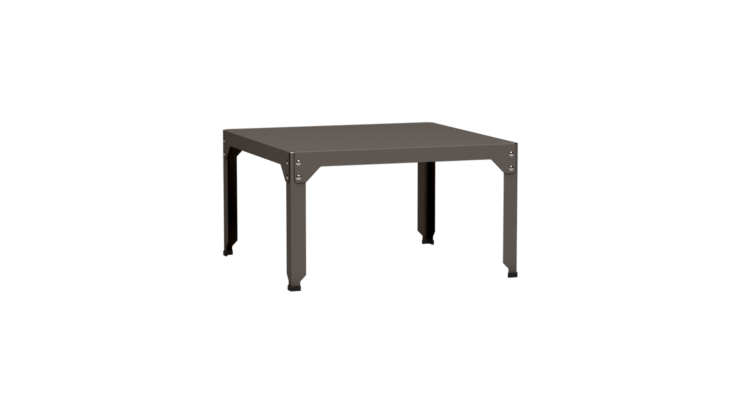 Table basse carrée en acier galvanisé 79cm Hegoa - MATIERE GRISE - La Maison MilanaiseTABLEBASSE79HEGOA20Taupe 19245cm
