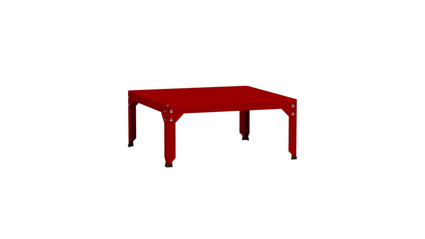 Table basse carrée en acier galvanisé 79cm Hegoa - MATIERE GRISE - La Maison MilanaiseTABLEBASSE79HEGOA3Vermillon 01235cm