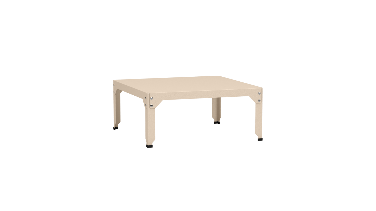 Table basse carrée en acier galvanisé 79cm Hegoa - MATIERE GRISE - La Maison MilanaiseTABLEBASSE79HEGOAEggshell 16135cm
