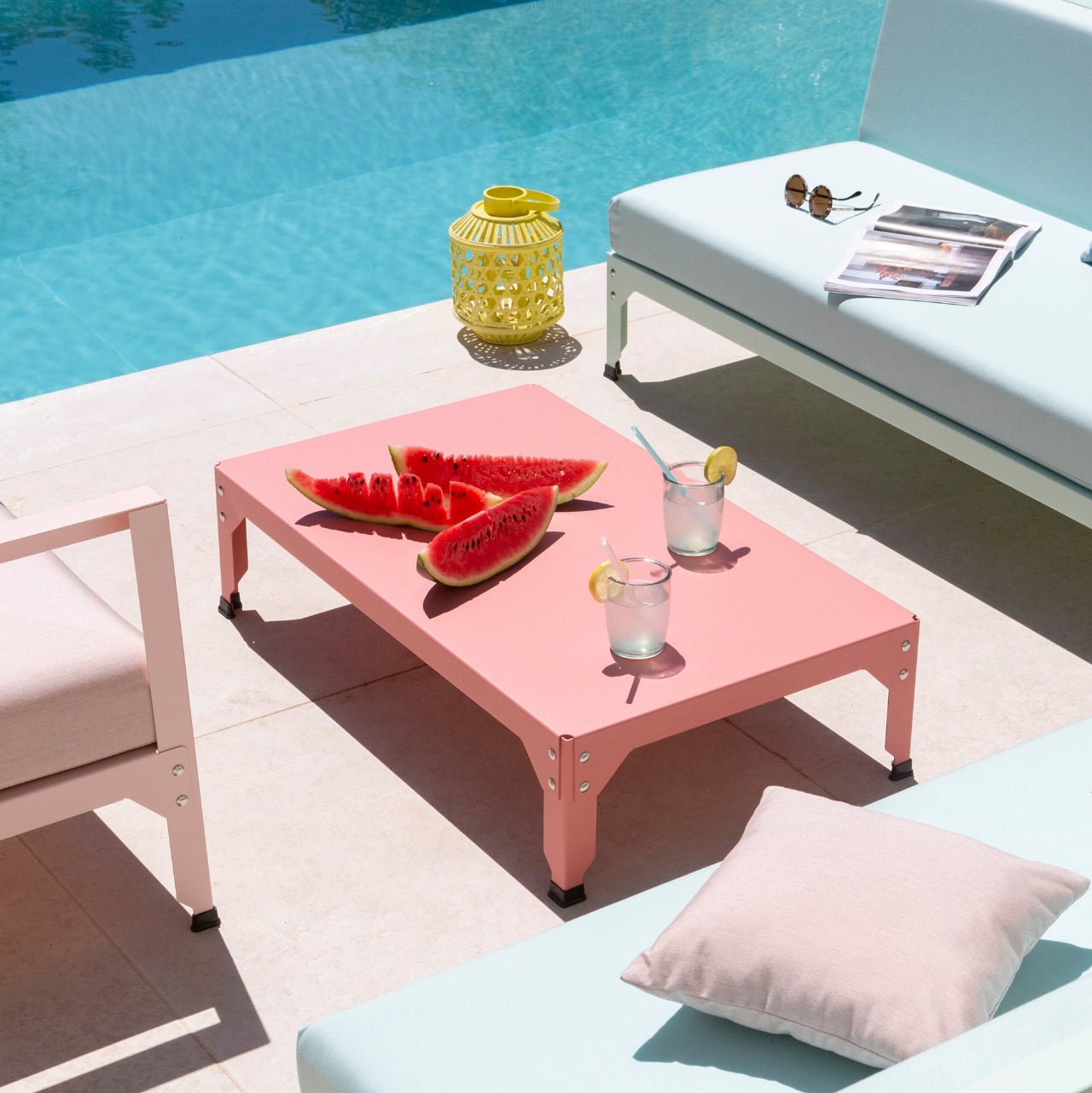 Table basse carrée en acier galvanisé 79cm Hegoa - MATIERE GRISE - La Maison MilanaiseTABLEBASSE79HEGOA75Winners 22345cm